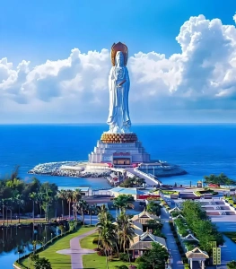 Nanshan Cultural Tourism Zone and Nanshan Temple scenic view