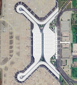 Haikou Meilan International Airport aerial view