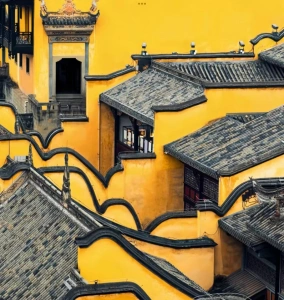 Traditional Chinese architecture of Huguang Guild Hall in Chongqing