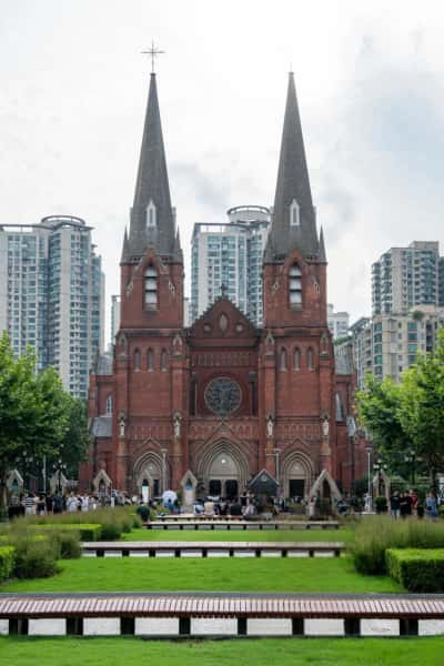 St. Ignatius Cathedral in Xujiahui, Shanghai, China