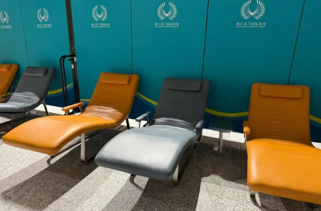 Overnight resting area in Terminal 2 at Haikou Meilan International Airport