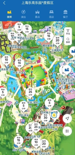Shanghai Legoland Resort map