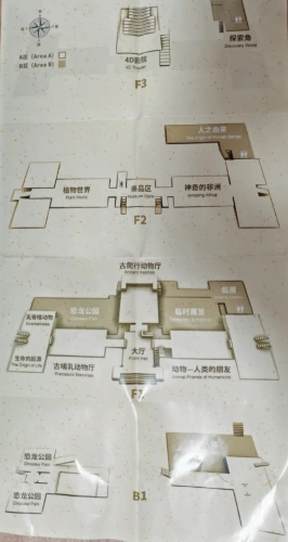 Floor map of the National Natural History Museum of China