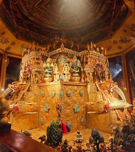 Sand mandala art inside Jokhang Temple