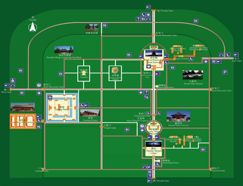 Карта Храма Неба