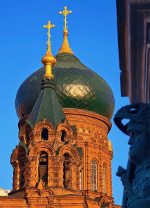 Byzantine-style architecture of Saint Sophia Cathedral in Harbin
