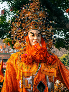 Traditional deity general figure in Fuzhou Parade of gods