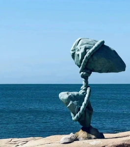 68해리 관광지의 절벽과 해안 절경