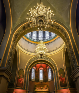 Interior murals and decorative details inside Saint Sophia Cathedral