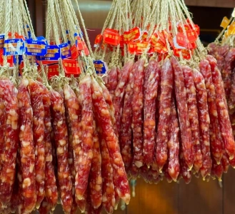 ร้านไส้กรอกแห้งโบราณบนถนนเซียงเซียะจิว