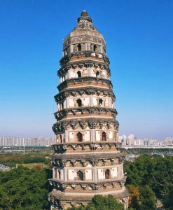 Tiger Hill Pagoda also known as Yunyan Pagoda leaning tower