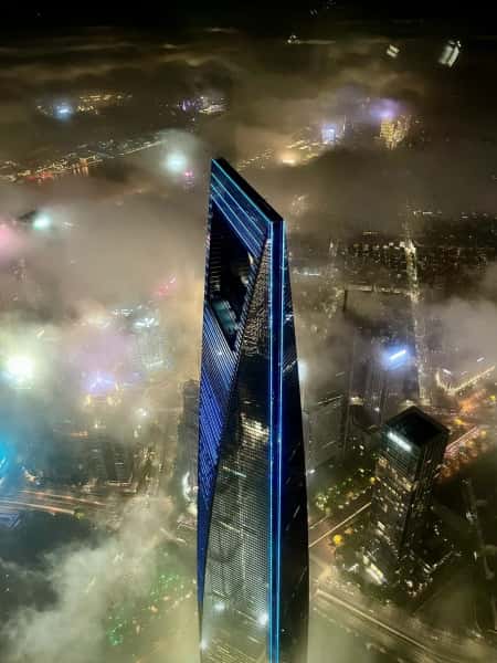 Shanghai Tower view from above, Shanghai, China