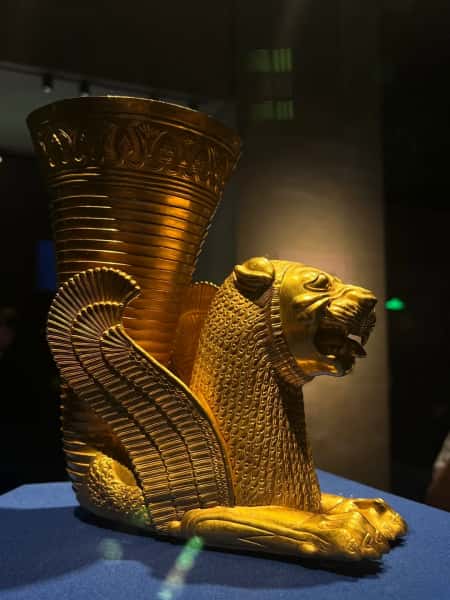 Ancient Golden Artifact on Display at Shanghai Museum