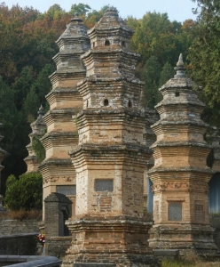 Ancient pagodas in the Pagoda Forest at Shaolin Temple