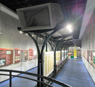 Interior exhibition hall of An Jung-geun Memorial Hall