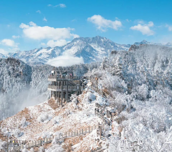 จุดชมวิวริเยว่ผิง ภูเขาหิมะซีหลิง