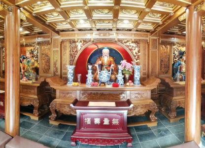 Yue Lao Hall in the City God Temple of Shanghai, dedicated to the God of Marriage