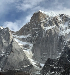 Majestic view of the snowy mountains surrounding Changping Valley.