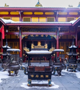 Huanglong Ancient Temple historic temple in Huanglong Scenic Area Sichuan China