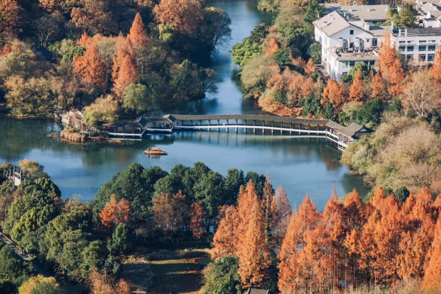 満洲　杭州西湖地図　７７ｃｍ　５４ｃｍ 杭州～西湖南西地図 - 大陸旅遊倶楽部的日記