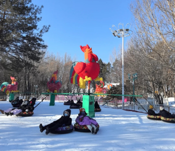 Ice playground at Sun Island International Snow Sculpture Art Expo