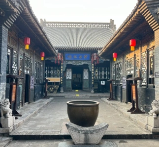 Historical courtyard of the Rishengchang Draft Bank in the Ancient City of Pingyao