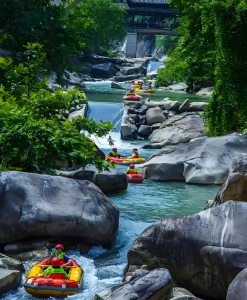 Rafting adventure in Vagoo (Wangxian Valley) Shangrao Jiangxi