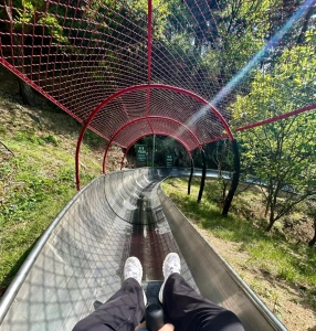 Toboggan slide at MuTianYu Great Wall adventure experience