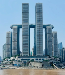 Raffles City Chongqing, iconic skyscraper complex by the Yangtze River