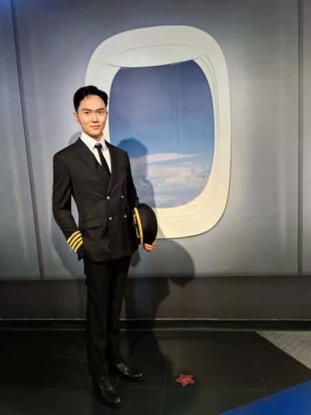 Madame Tussauds Shanghai Wax Figure of Airline Pilot