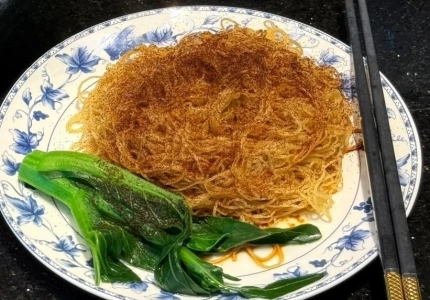 บะหมี่เกี๊ยวกุ้งร้าน Li De ถนนคนเดินเซียงเซียะจิว