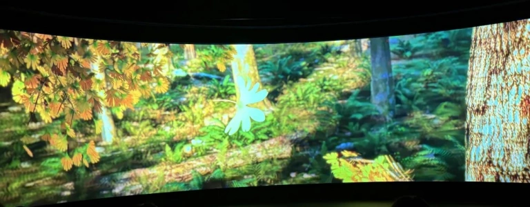 4D film experience screen at the National Natural History Museum of China