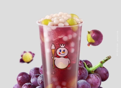 MIXUE (มี่เสวี่ย) เครื่องดื่มองุ่นใส่บัวลอยเผือก