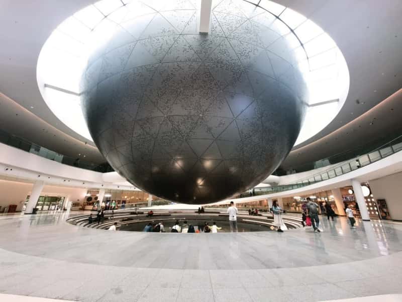 Sphere Exhibit in Shanghai Astronomy Museum Lobby