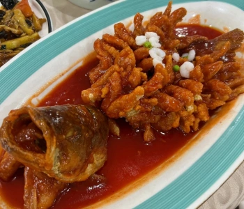 Squirrel-shaped Mandarin Fish famous Suzhou dish