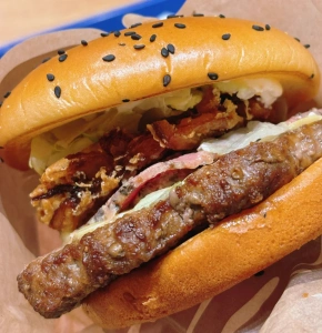 Burger King sandwich near MuTianYu Great Wall