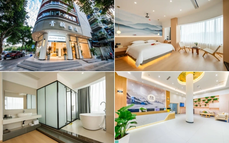Jiangshang Lingyun·Qingwan Hotel (Leshan Giant Buddha Zhanggongqiao Food Street)