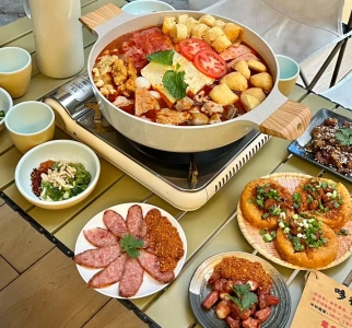 杜甫草堂附近的哆得幸酸湯豆花鍋套餐