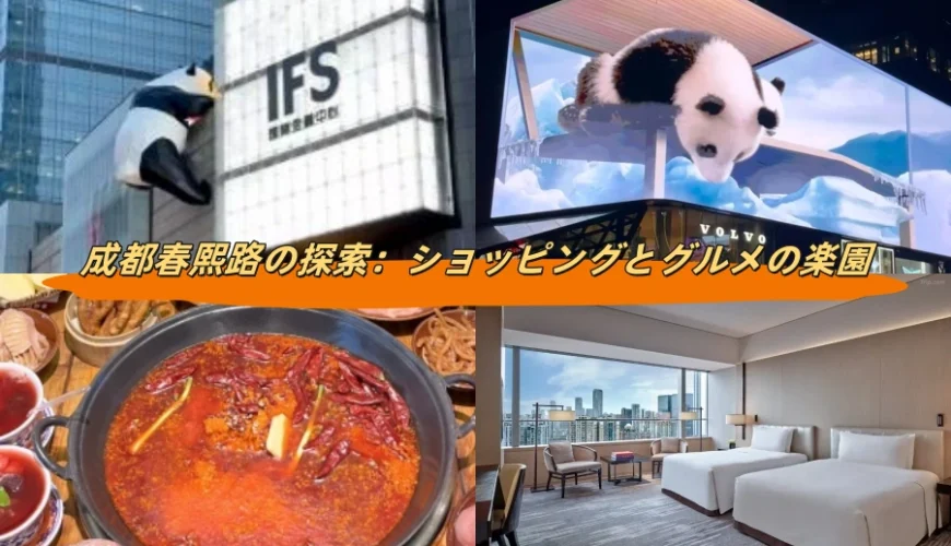 成都春熙路の探索：ショッピングとグルメの楽園