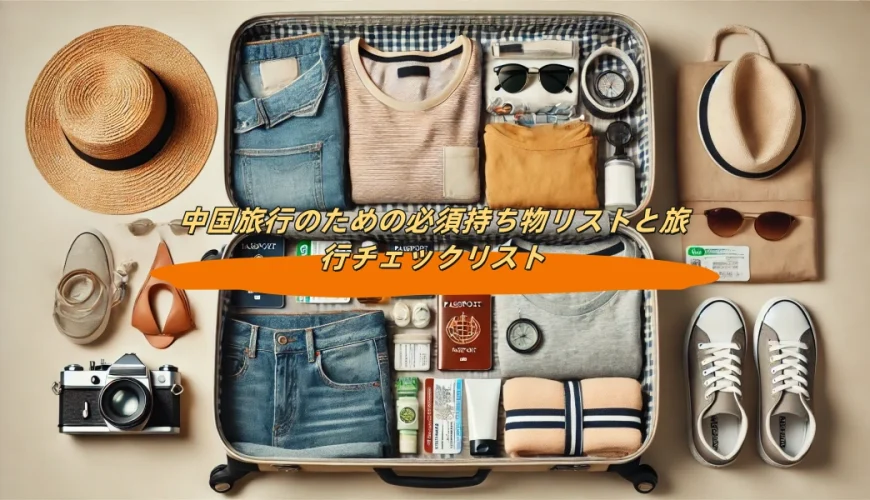 中国旅行のための必須持ち物リストと旅行チェックリスト