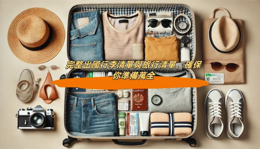 出國行李清單與旅行清單，確保你準備萬全