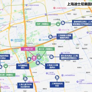 上海迪士尼樂園住宿地圖