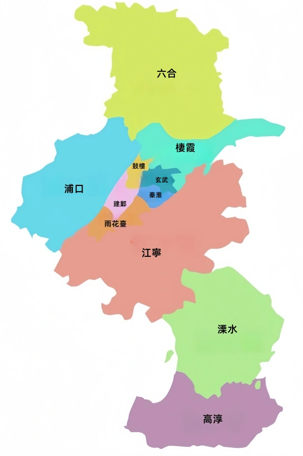 南京行政區地圖