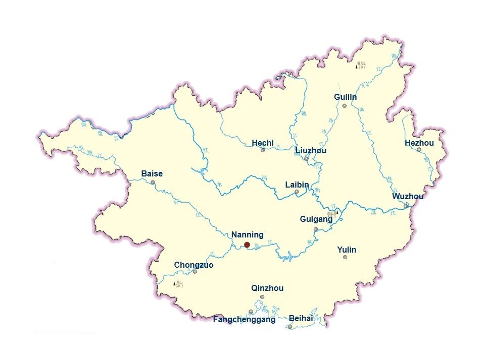 City Map of Guangxi