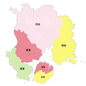 廈門行政區地圖