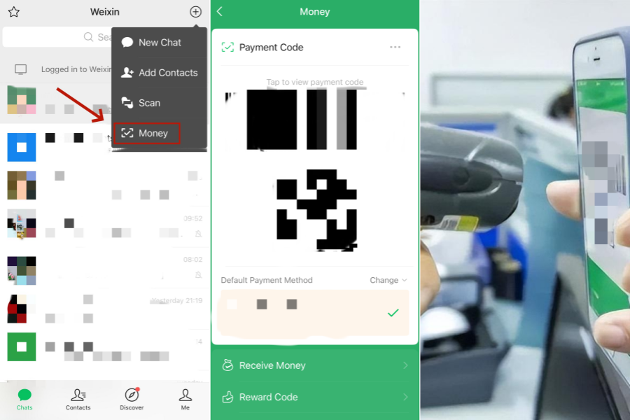 How to Pay with WeChat - Method 2: Let the merchant scan your QR code