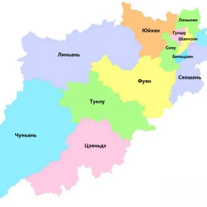 Административная карта Ханчжоу
