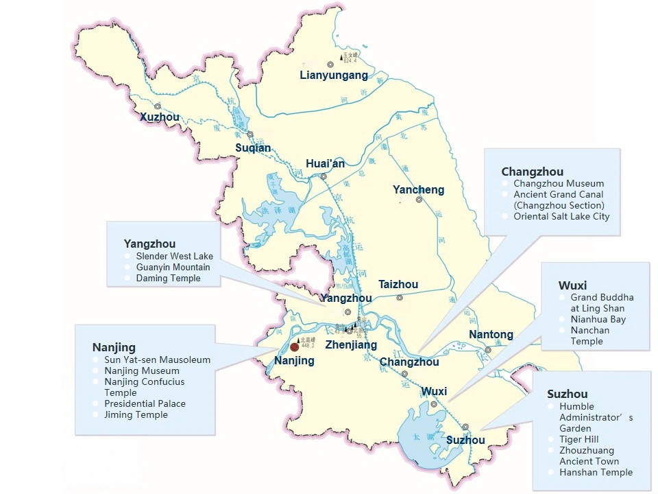 Top Tourist Attractions in Jiangsu Province