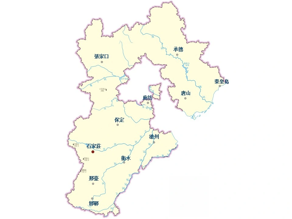 河北省城市地圖