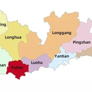 Shenzhen Administrative Districts Map
